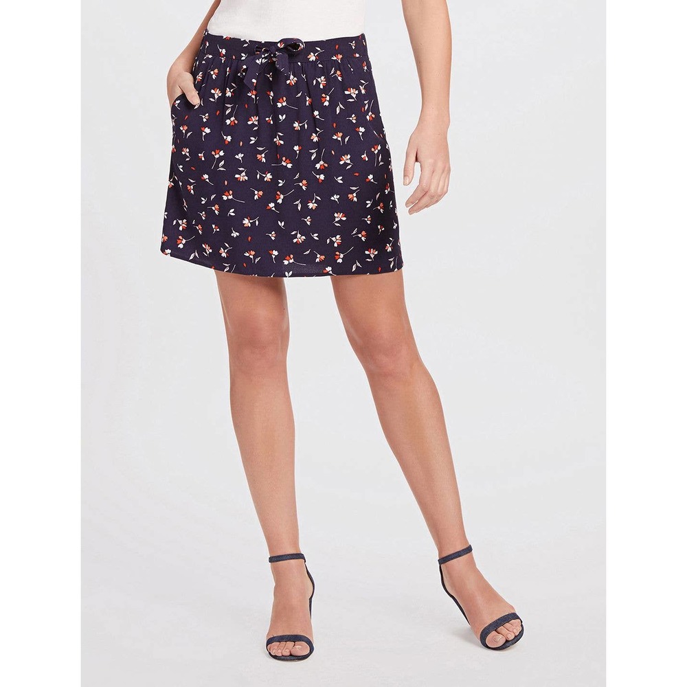Draper James Floral Pull-On A-Line Skirt NWT Sz L